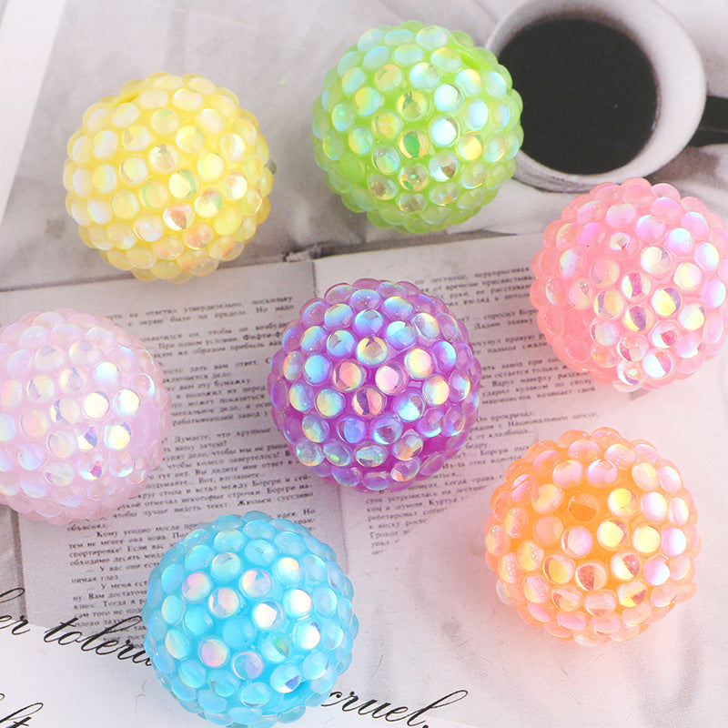 Wholesale 10pcs/pack Acrylic Straight Hole Beads DIY Accessories